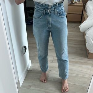 Agolde Lettuce Waistband Jeans Size 26